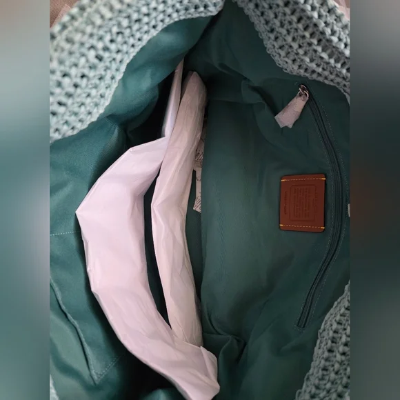 Coach Straw City Tote- New With Tags - Picture 4 of 6